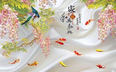 File tranh File hoa trang sức 3d TS3351 (bản gốc) treo tường