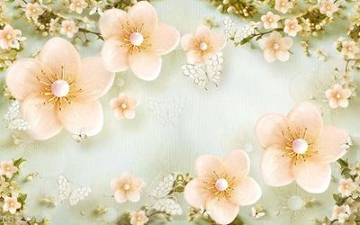 File tranh File hoa trang sức 3d TS3390 (bản gốc) in canvas