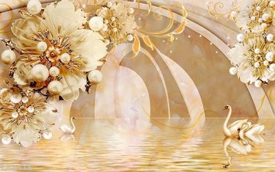 File tranh gốc File hoa trang sức 3d TS3416 (bản quyền) độc đáo