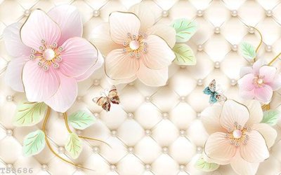 File in lụa File hoa trang sức 3d TS3686 (chất lượng cao) File hoa trang sức 3d TS3686