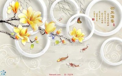 File tranh File hoa trang sức TS374 (gốc) chủ đề tĩnh vật