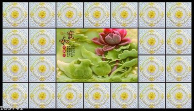 File gốc File hoa trang sức 3d TS3741 (in lụa) tranh mã đáo