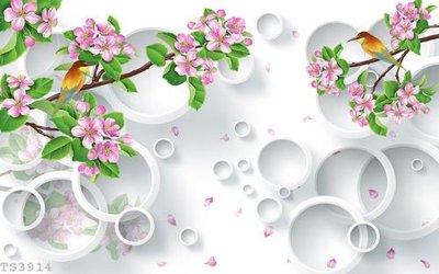 File gốc File hoa trang sức 3d TS3914 (in lụa) hoa văn cổ điển