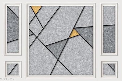 File tranh gốc in trần nhà File hoa trang sức 3d TS3922 3D