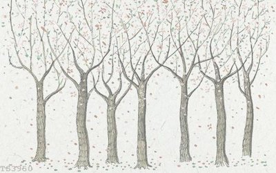 File tranh File hoa trang sức 3d TS3950 (gốc) phong cách tối giản