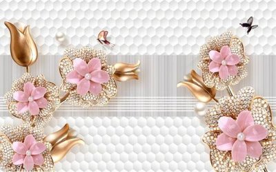 File gốc in ấn File hoa trang sức 3d TS3999 độ phân giải cao