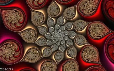 File tranh File hoa trang sức 3d TS4197 (bản gốc) in lụa 3D