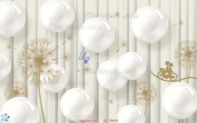 File gốc File hoa trang sức TS479 (in lụa) trang trí tường