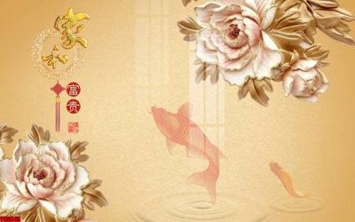 Hình ảnh file gốc in lụa File tranh hoa trang sức in tường 3d TS5045