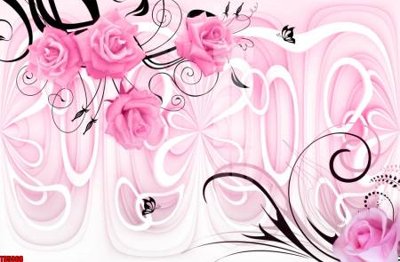 File in ấn File tranh hoa trang sức in tường 3d TS5068 (bản gốc) sắc nét