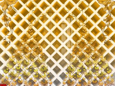 File in trần File tranh hoa trang sức in tường 3d TS5076 (bản gốc) đại dương