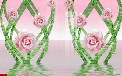 File gốc File tranh hoa trang sức in tường 3d TS5086 (dành cho trang trí nội thất)