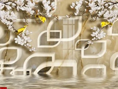 File tranh File tranh hoa trang sức in tường 3d TS5093 (gốc) in backlit film