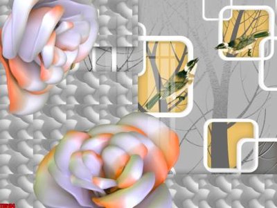 File gốc File tranh hoa trang sức in tường 3d TS5104 (chuẩn màu) cho in offset