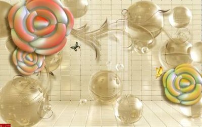 Chi tiết file ảnh File tranh hoa trang sức in tường 3d TS5122 sắc nét