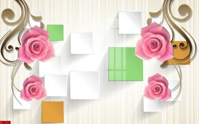 File in mica File tranh hoa trang sức in tường 3d TS5125 (bản gốc) siêu trong