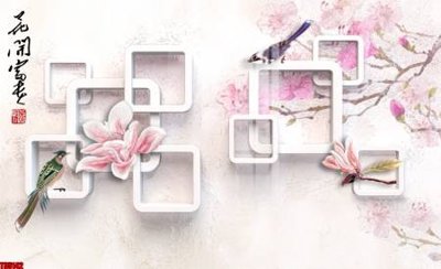 File gốc File tranh hoa trang sức in tường 3d TS5142 (in mica) làm quà tặng