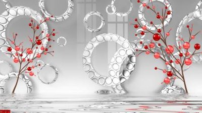 File gốc File tranh hoa trang sức in tường 3d TS5151 (dành cho trang trí nội thất)