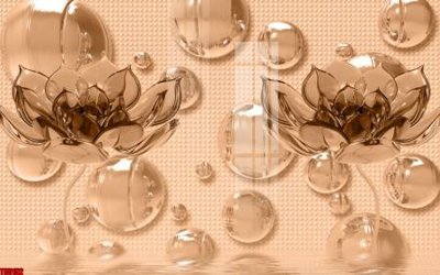 File tranh File tranh hoa trang sức in tường 3d TS5152 (bản gốc) in lụa dán tường