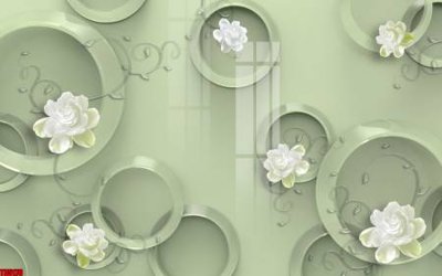 Tải về hình ảnh gốc File tranh hoa trang sức in tường 3d TS5176 sắc nét