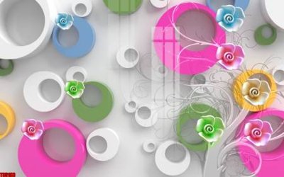 File tranh quảng cáo File tranh hoa trang sức in tường 3d TS5193 (file gốc) chuyên nghiệp