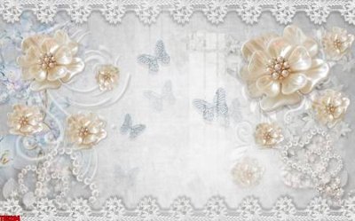 File tranh File tranh hoa trang sức in tường 3d TS5204 (gốc) chủ đề thiên nhiên