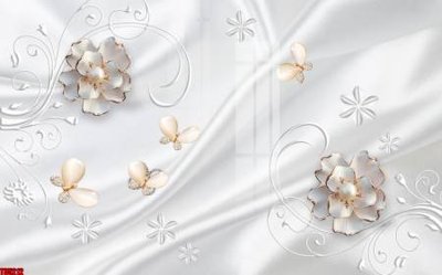 File gốc File tranh hoa trang sức in tường 3d TS5212 (PSD/TIFF) độ phân giải cao