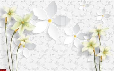 File tranh trang trí File tranh hoa trang sức in tường 3d TS5237 (tải file gốc)