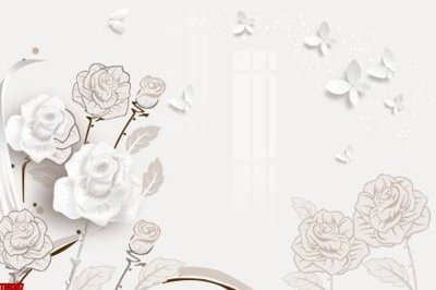 File gốc File tranh hoa trang sức in tường 3d TS5267 (in mica) làm quà tặng