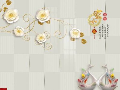 Tải file gốc File tranh hoa trang sức in tường 3d TS5303 (in khổ lớn) không vỡ