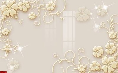 File gốc File tranh hoa trang sức in tường 3d TS5323 (ảnh chi tiết) để in lụa