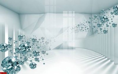 Tải file File tranh hoa trang sức in tường 3d TS5334 (gốc) chủ đề tâm linh