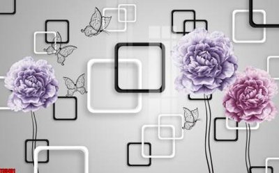 Tải về file tranh gốc File tranh hoa trang sức in tường 3d TS5401 (để in quảng cáo)