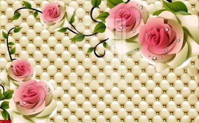 File in mica File tranh hoa trang sức in tường 3d TS5433 (ảnh gốc) đẹp