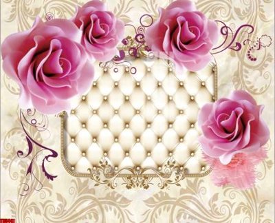 File tranh File tranh hoa trang sức in tường 3d TS5441 (gốc) chủ đề con người