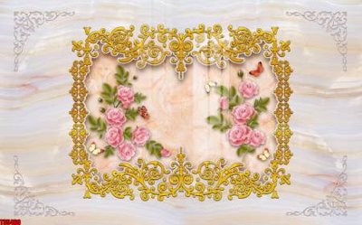 File ảnh File tranh hoa trang sức in tường 3d TS5460 (gốc) in backdrop sự kiện