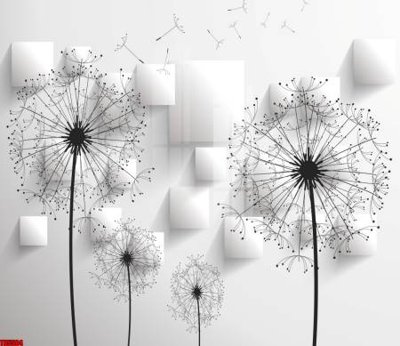 File tranh File tranh hoa trang sức in tường 3d TS5504 (gốc) in vải canvas