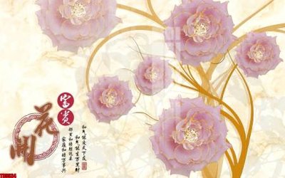 Hình ảnh file gốc File tranh hoa trang sức in tường 3d TS5534 (chất lượng cao)