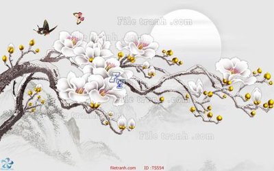 File tranh File hoa trang sức TS554 (gốc) chủ đề trừu tượng