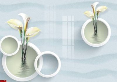 File tranh File tranh hoa trang sức in tường 3d TS5541 (gốc) in vải canvas