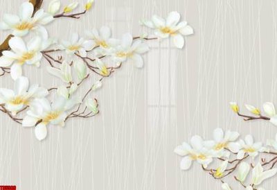 File tranh gốc File tranh hoa trang sức in tường 3d TS5589 (bản quyền) file PSD