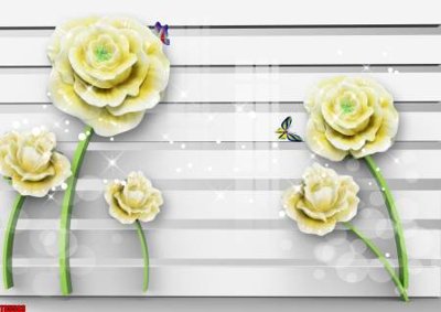 Tải file gốc File tranh hoa trang sức in tường 3d TS5593 (in khổ lớn) không mờ