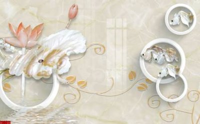 Hình ảnh gốc File tranh hoa trang sức in tường 3d TS5611 (để in khổ lớn)