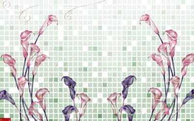 File PSD in ấn File tranh hoa trang sức in tường 3d TS5661 (chất lượng cao)