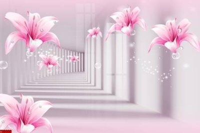 Cung cấp file tranh gốc File tranh hoa trang sức in tường 3d TS5669 độc quyền