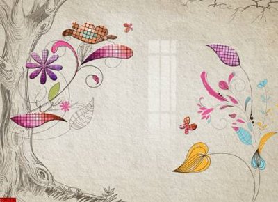 File ảnh File tranh hoa trang sức in tường 3d TS5685 (gốc) trang trí khách sạn