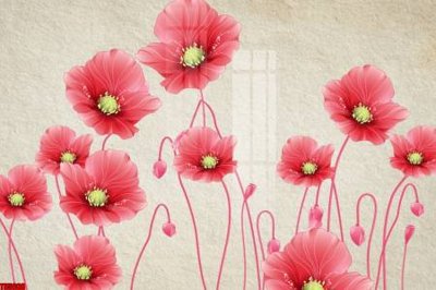 Tải file File tranh hoa trang sức in tường 3d TS5688 (PSD) cho in tranh 3D