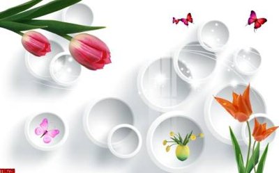 Tải file File tranh hoa trang sức in tường 3d TS5725 (gốc) in nhanh