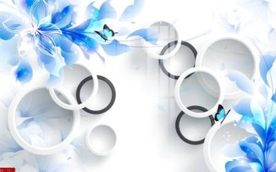 File gốc File tranh hoa trang sức in tường 3d TS5739 (AI/EPS) cho in ấn