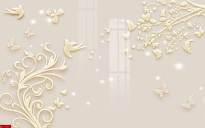 File tranh gốc File tranh hoa trang sức in tường 3d TS5816 (bản đẹp) độc quyền